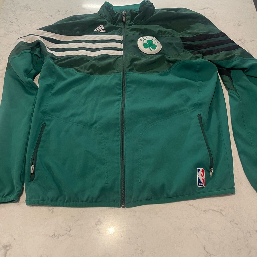 Adidas Dark Green Celtics Jacket